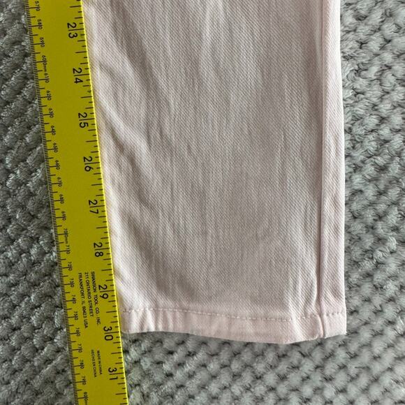 J McLaughlin Pants Womens 6 Pink Stretchy Straight Leg Mid Rise Preppy Casual - Picture 14 of 16